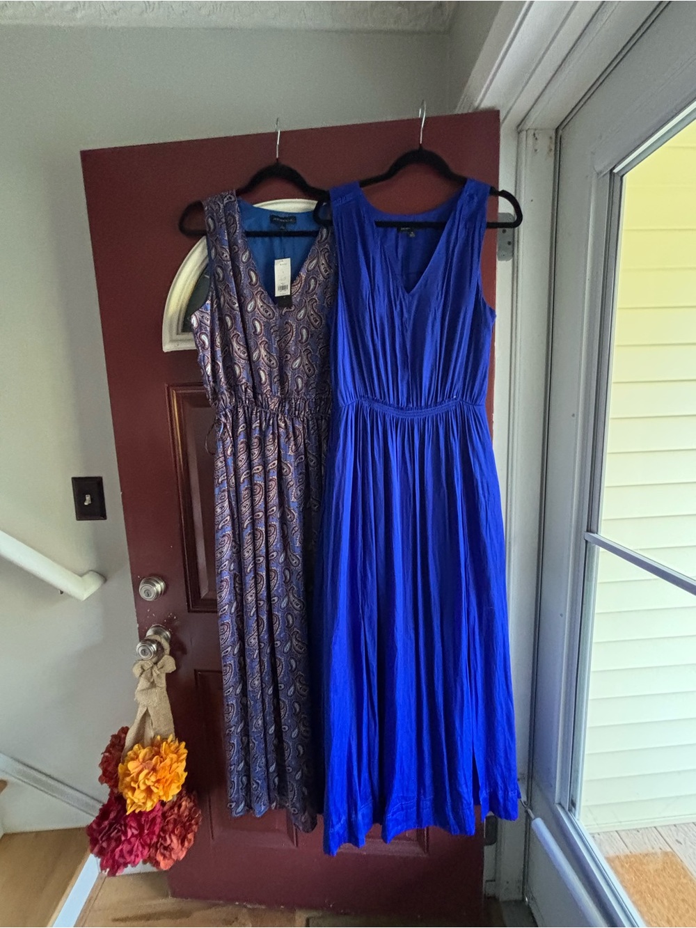Banana Republic Sleeveless Cobalt Blue Maxi Dresses- bundle of 2!!!